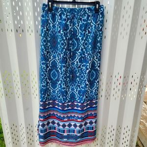 Patterned Maxi Skirt